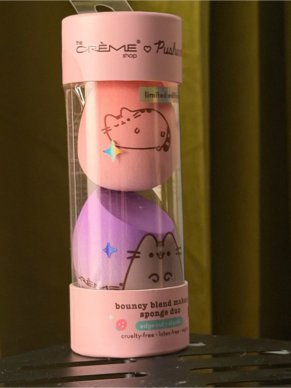 Pusheen Pink and Purple Bouncy Blend Makeup Sponge Duo